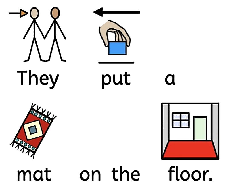 They put a mat on the floor.