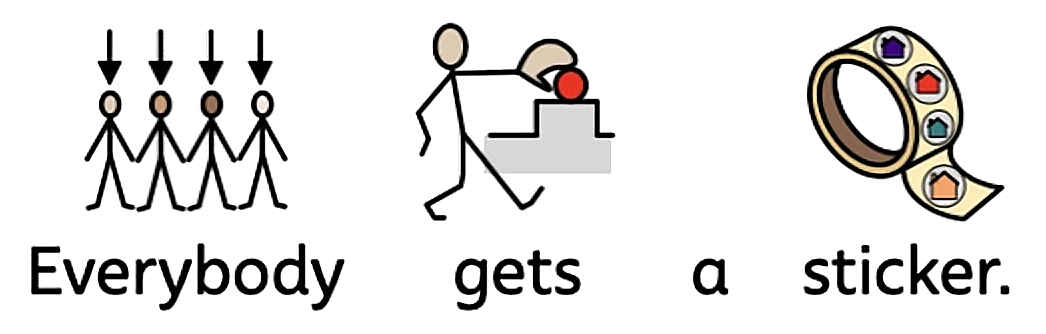 Everybody gets a sticker.